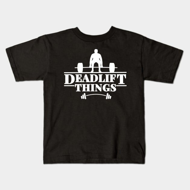 Deadlift Kids T-Shirt by AniTeeCreation